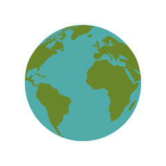 world planet earth isolated icon vector illustration design