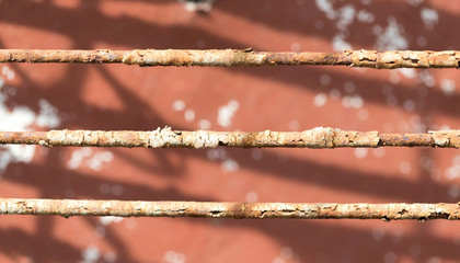 rusty pieces of iron as a background