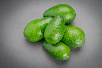 avocado on a gray background