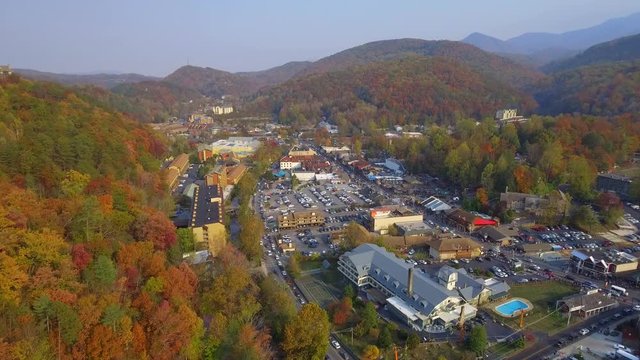 Stock video of Gatlinburg Tennessee USA