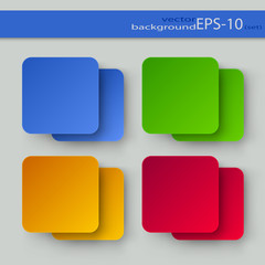 Set of color backgrounds