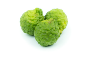 Bergamot fruit, Bergamot isolated on white background.