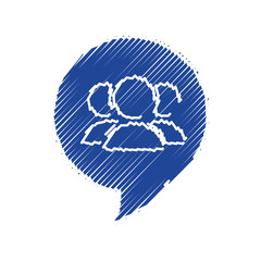 people social network icon vector illustration graphic design