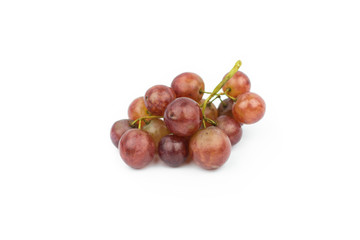 Seedless grapes isolated on white background
