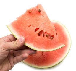 watermelon on a white background