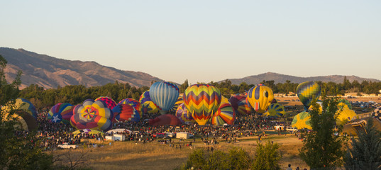 Obraz premium Start Of Balloon Race