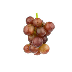 Seedless grapes isolated on white background