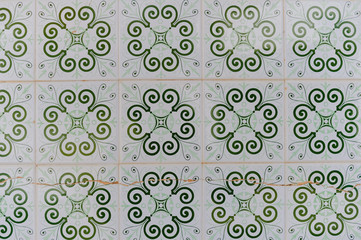 Azulejo beautiful traditional portuguese tiles background