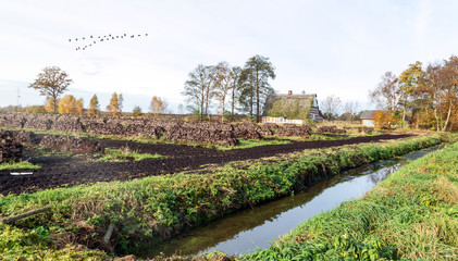 Torfgewinnung in Norddeutschland
