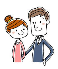 カップル、夫婦：仲良し、愛情
