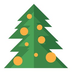 Christmas tree vector.