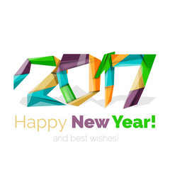 Christmas geometric banner, 2017 New Year