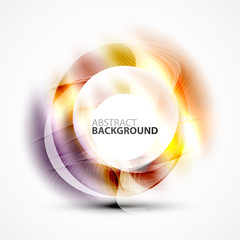 Shiny blurred cicrle template