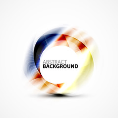 Modern shiny blurred swirl template