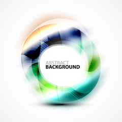 Modern shiny blurred swirl template