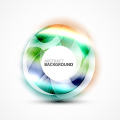 Modern shiny blurred swirl template