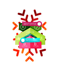 Christmas infographic business templates