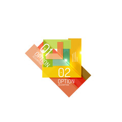 Vector business infographics, option select