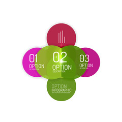 Vector business infographics, option select