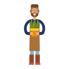Farmers vector illustration