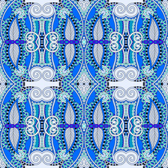 blue authentic seamless geometry vintage pattern