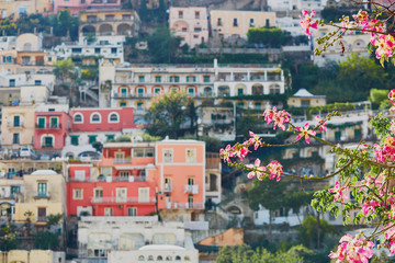 Fototapeta na wymiar Scenic view of Positano, Italy