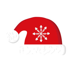 Hat icon. Christmas season decoration and celebration theme. Colorful design. Vector illustration