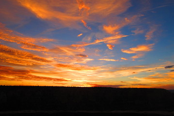 Sunset over Grand Canyon