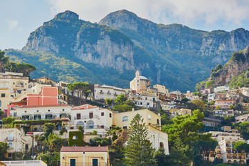 Fototapeta na wymiar Scenic view of Positano, Italy