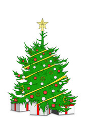 Fototapeta premium Weihnachtsbaum, Tannenbaum