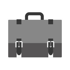monochrome color of closeup with Executive briefcase vector illustration