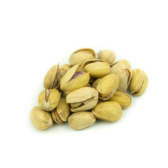 Pistachio nuts. Isolated on a white background.