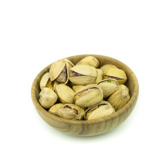 Pistachio nuts. Isolated on a white background.