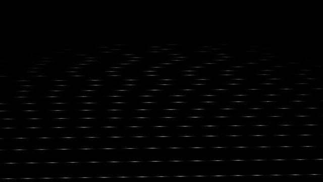 VJ Footage. Digital Flow - White Genetative Lines.