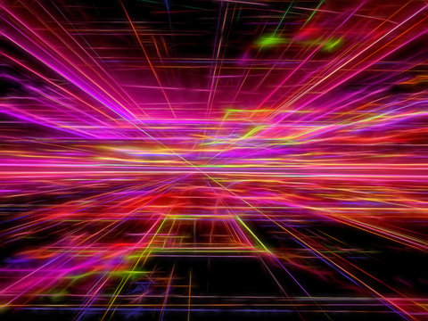 Abstract neon background - digitally generated image