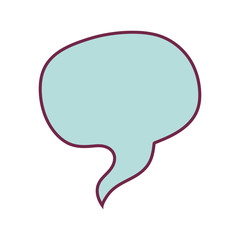 silhouette rounded callout background blue model two vector illustration