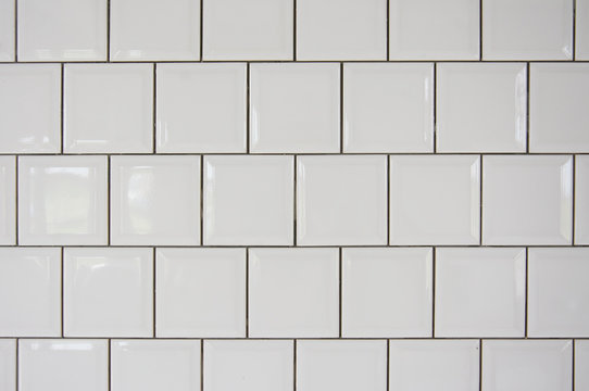 white ceramic tiles on wall background
