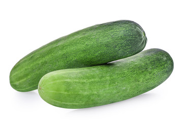 fresh cucumber isolated on white background