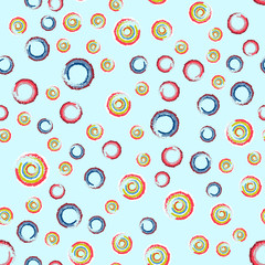 Seamless watercolor abstract pattern