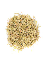 Pile of rosemary herb isolated on white background