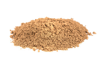 Pile of allspice isolated on white background