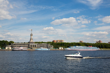 View of the old Northern River Station in Moscow