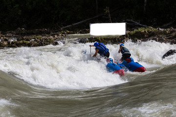 Kayak in whitewater