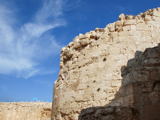 Ruins of Herodium or Herodion, the fortress of Herod, the Great,