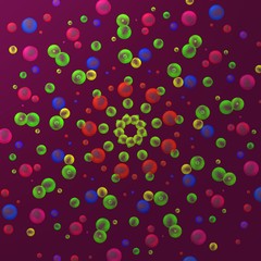 Fototapeta na wymiar Colorful abstract bubbles