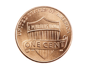 American money, one cent coin