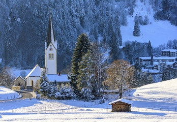 winterliche Idylle im Allgäu