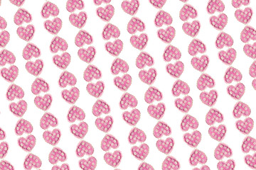 The seamless background for a holiday St. Valentine's Day on which many pink hearts are represented