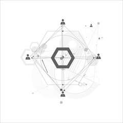 Abstract human connection.