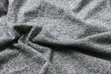 Grey melange fabric background
